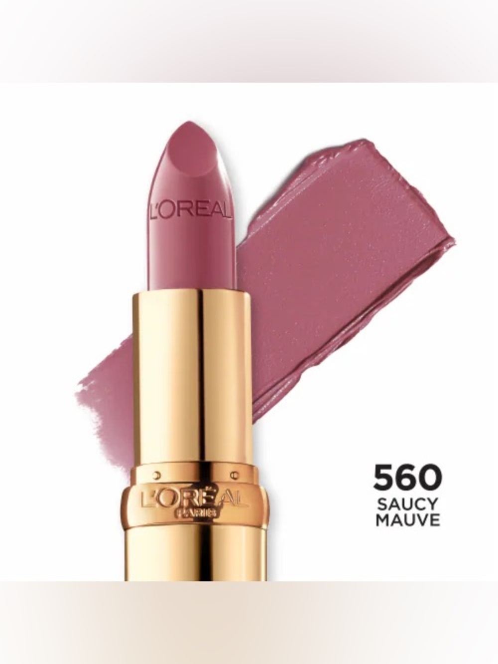 New L'Oreal Colour Riche Lipstick #560 Saucy Mauve